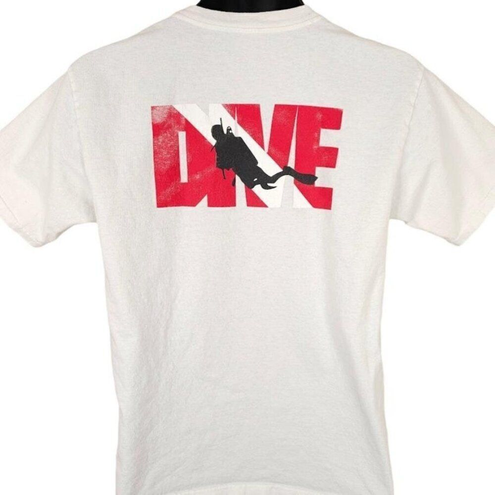 Vintage Scuba Diving T Shirt Mens Size Medium Y2K Cabo San Lucas Mexico Travel